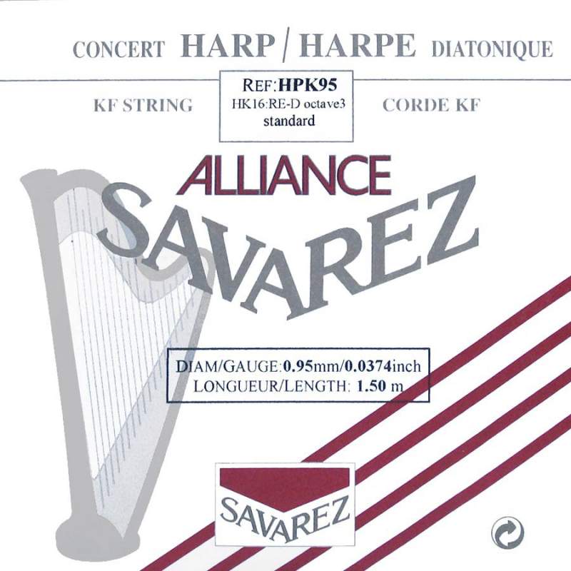 Harfová struna D-3 Savarez HPK-95 - 1