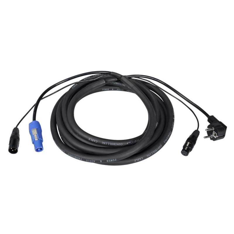 Kombinovaný kábel - napájanie a audio 10 m Boston Black Jack PMC-122-10 - 1