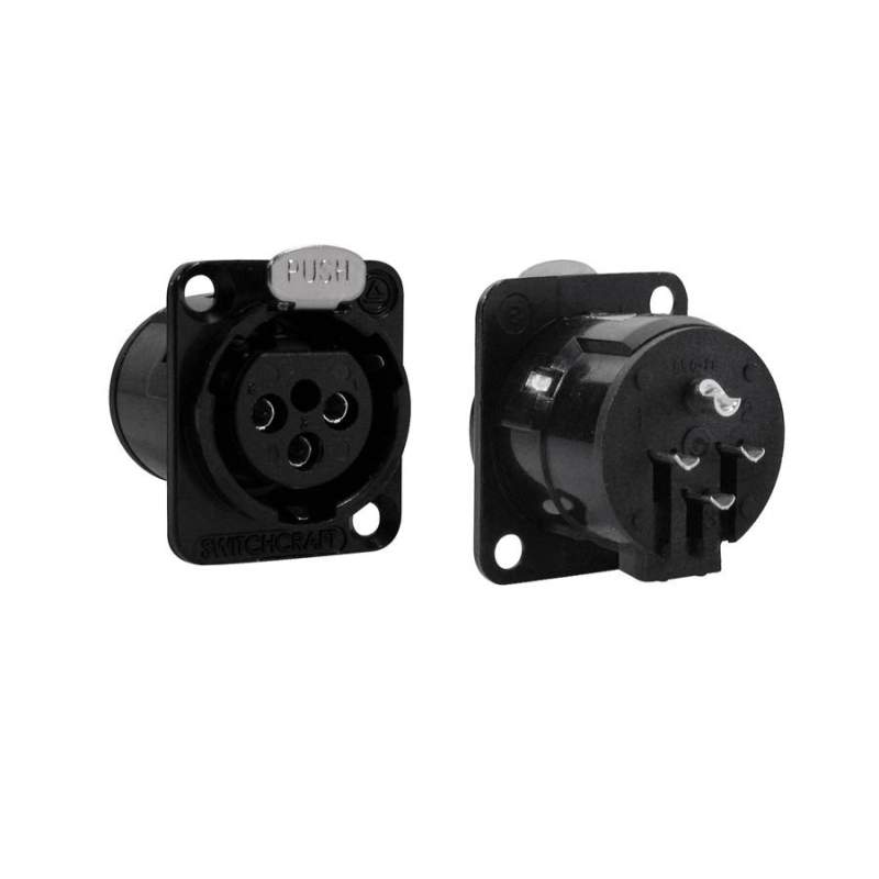XLR panelový konektor Switchcraft SC-E3FSCBEL - 1