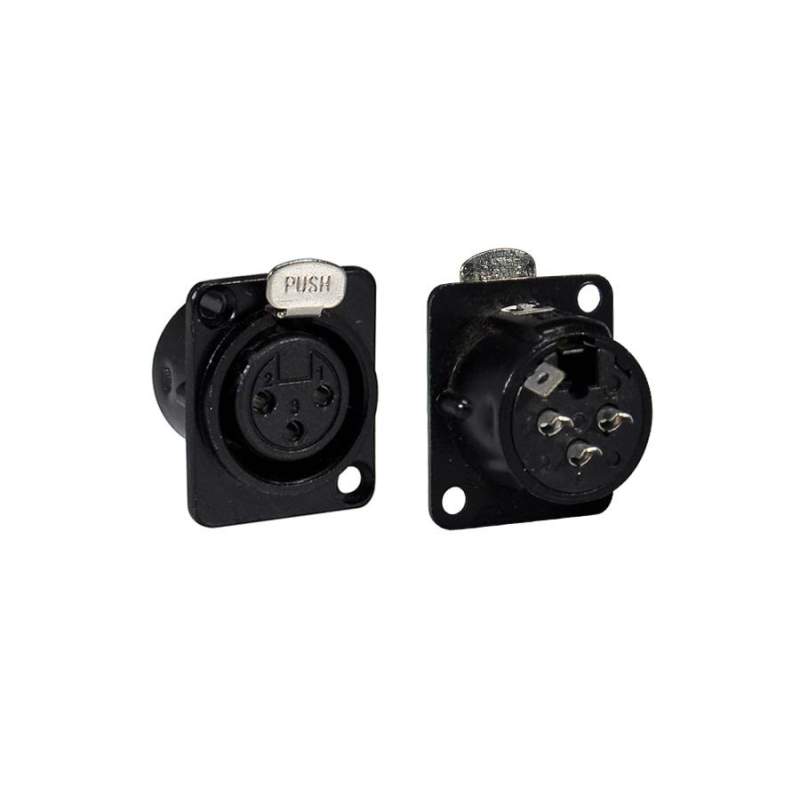 XLR konektorová zásuvka Boston XLR-3FDLBK - 1