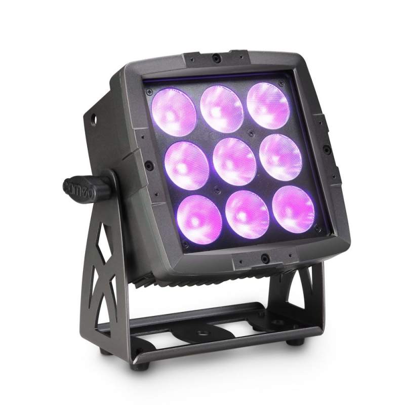 Exteriérové Flood svetlo, 9 x 12 W RGBWA + UV 6 v 1 LED diódy Cameo FLAT PRO FLOOD 600 IP65 - 1
