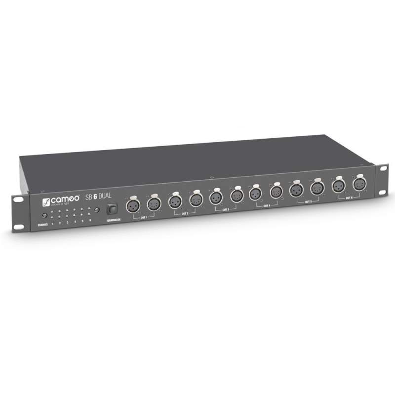 6-kanálový DMX Splitter/Booster (3-pin a 5-pin) Cameo SB 6 DUAL - 1