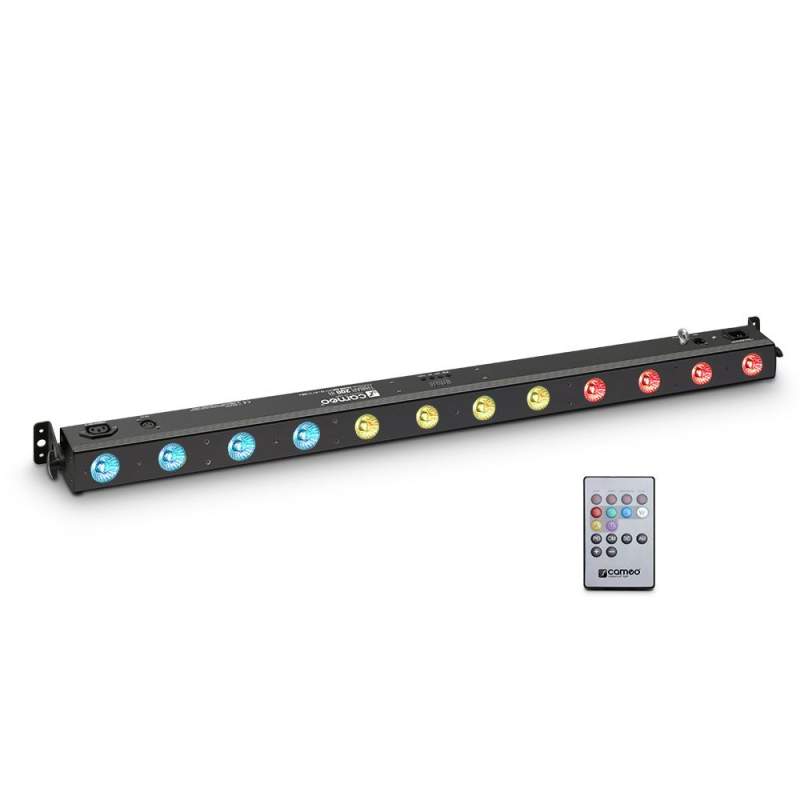 12 x 3 W TRI LED Panel s diaľkovým ovládaním Cameo TRIBAR 200 IR - 1