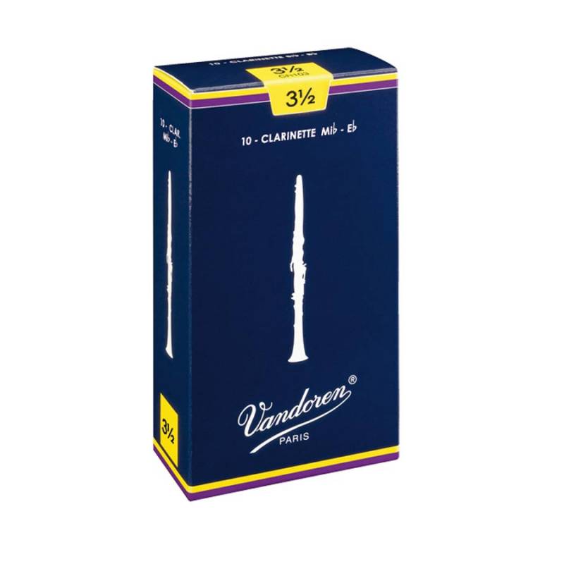 Plátky na Eb klarinet 10 ks 3.5 Vandoren Traditional VDE-35 - 1