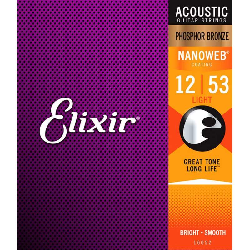 Struny na akustickú gitaru Elixir Nanoweb EL-16052 - 1