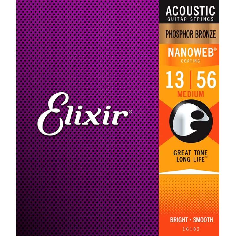 Struny na akustickú gitaru Elixir Nanoweb EL-16102 - 1