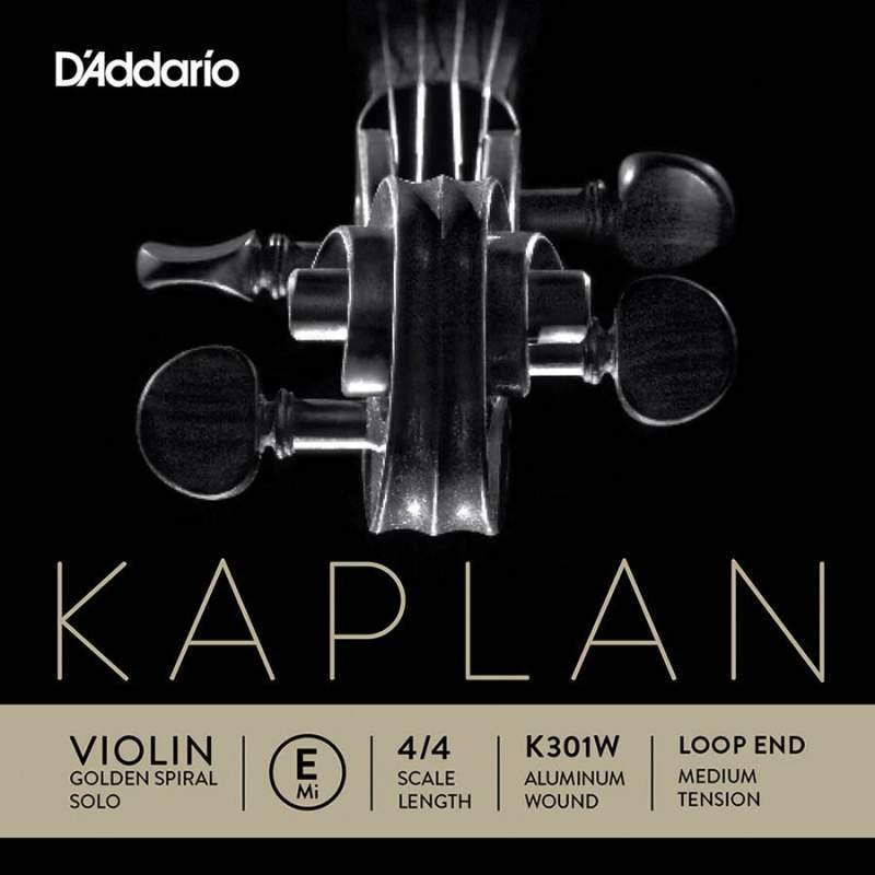 Struna na husle E D'Addario Kaplan Golden Spiral Solo K301W - 1