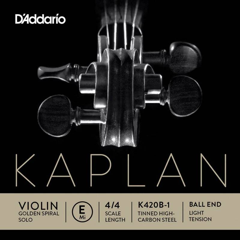 Struna na husle E D'Addario Kaplan Golden Spiral Solo K420B-1 - 1