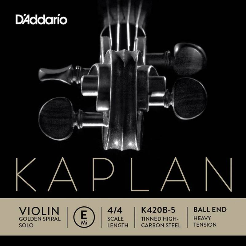 Struna na husle E D'Addario Kaplan Golden Spiral Solo K420B-5 - 1