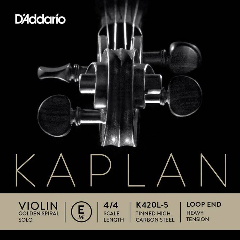 Struna na husle E D'Addario Kaplan Golden Spiral Solo K420L-5 - 1