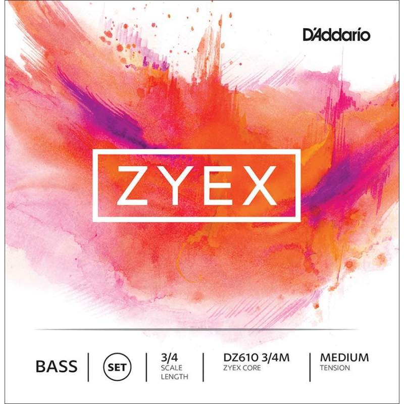 Struny na kontrabas 3/4 D'Addario Zyex DZ610-34M - 1