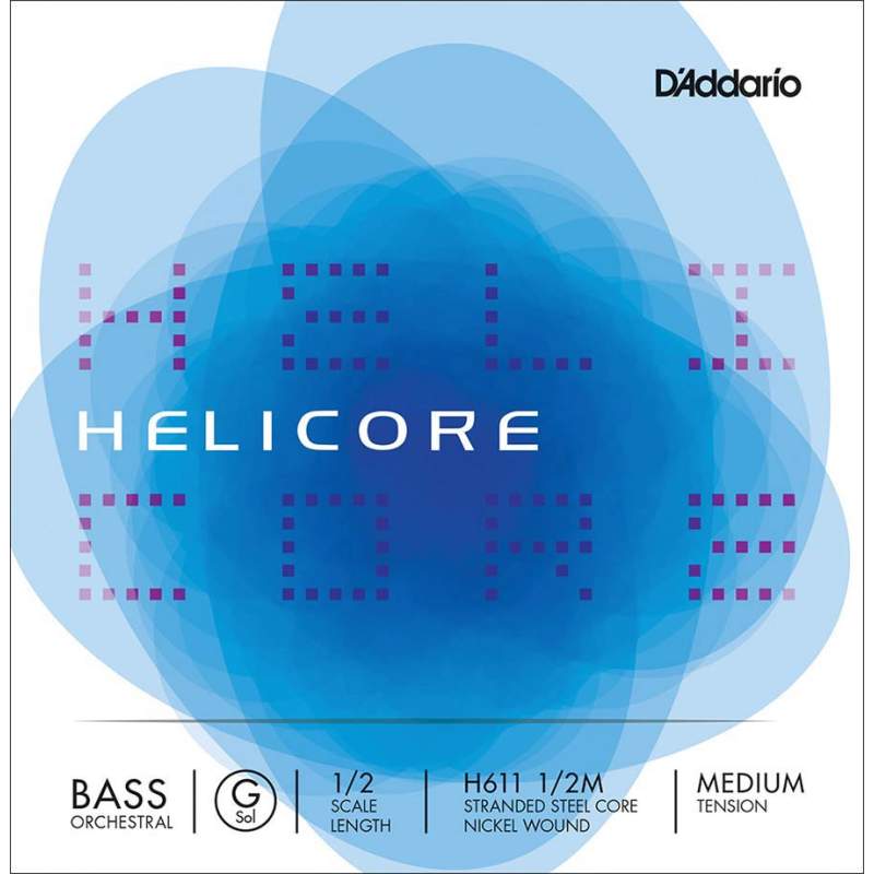 Struna na kontrabas G 1/2 D'Addario Helicore Orchestral H611-12M - 1