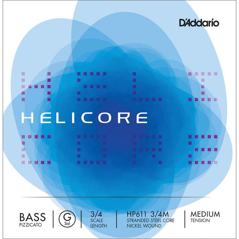 Struna na kontrabas G 3/4 D'Addario Helicore Hybrid HP611-34M - 1