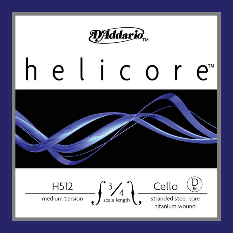 Struna na violončelo D 3/4 D'Addario Helicore H512-34M - 1