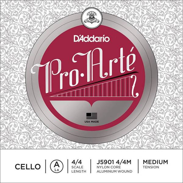 Struna na violončelo A 4/4 D'Addario Pro Arte Bowed J5901-44M