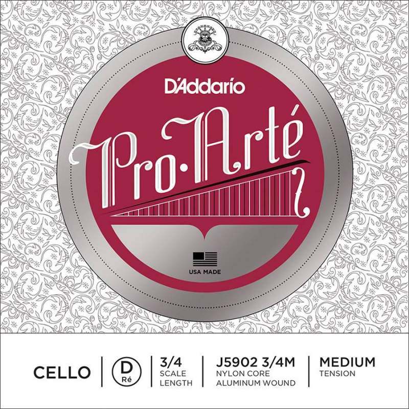 Struna na violončelo D 13/4 D'Addario Pro Arte Bowed J5902-34M - 1
