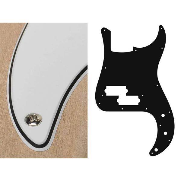 Pickguard Puncher bass Boston PB-315-W