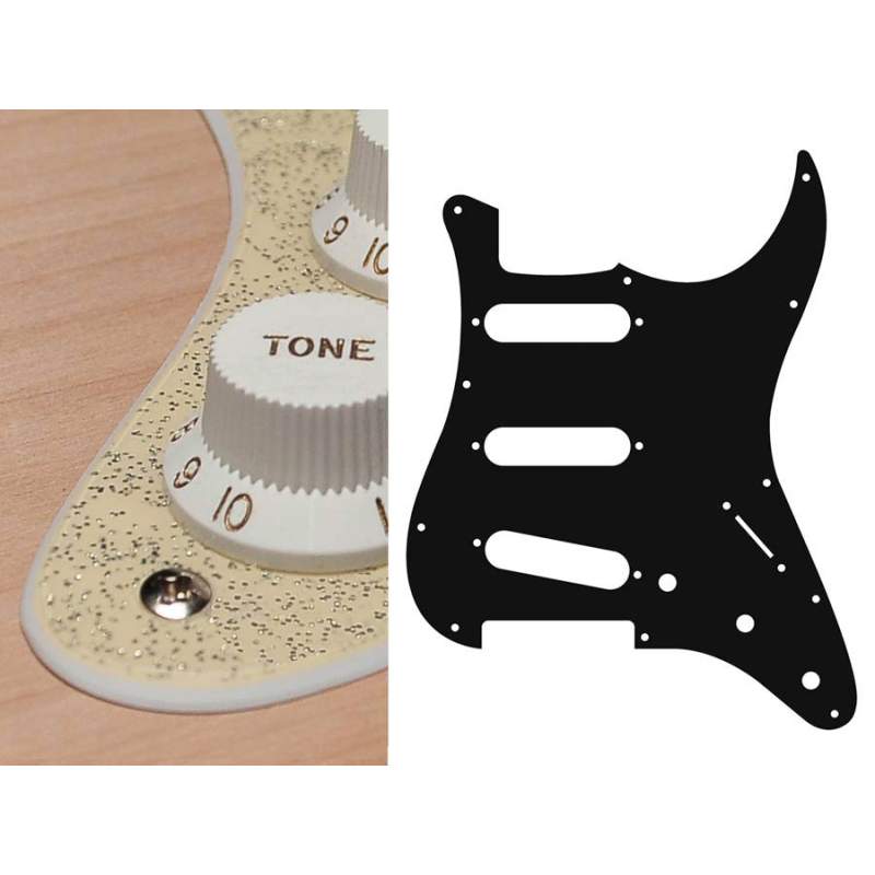 Pickguard Stallion SSS Boston ST-213-SGD - 1