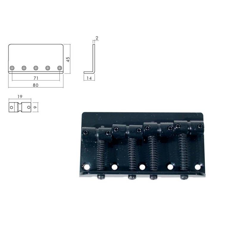 Kobylka a strunník Jocker/Puncher bass Boston BB-104-B - 1