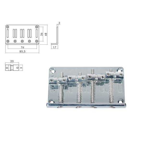 Kobylka a strunník Jocker/Puncher bass Boston BB-134-C