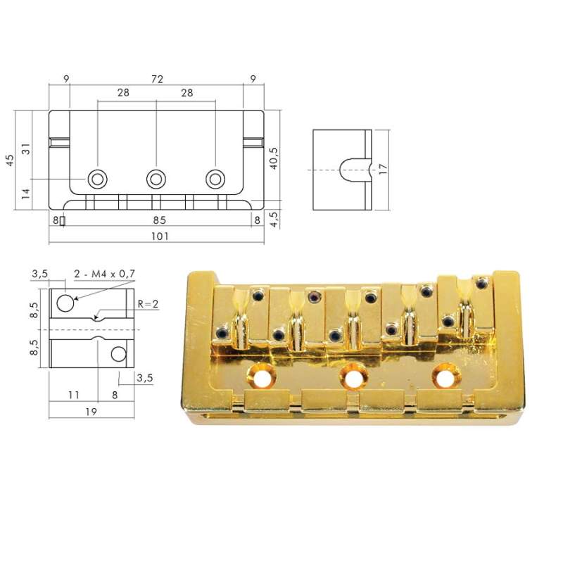 Kobylka a strunník Boston BB-605-G - 1