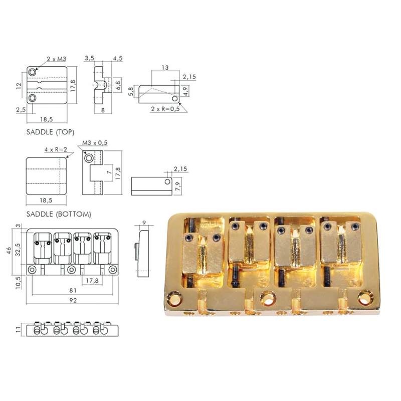Kobylka a strunník WMI-model Boston BB-704-G - 1