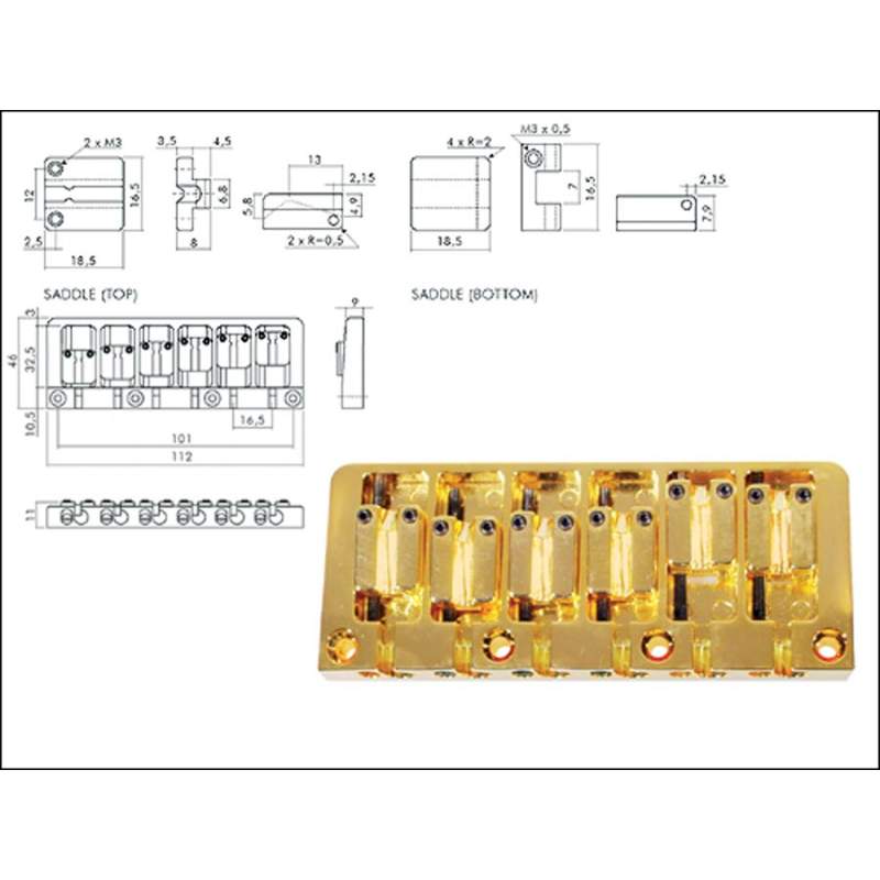 Kobylka a strunník WMI-model Boston BB-706-G - 1