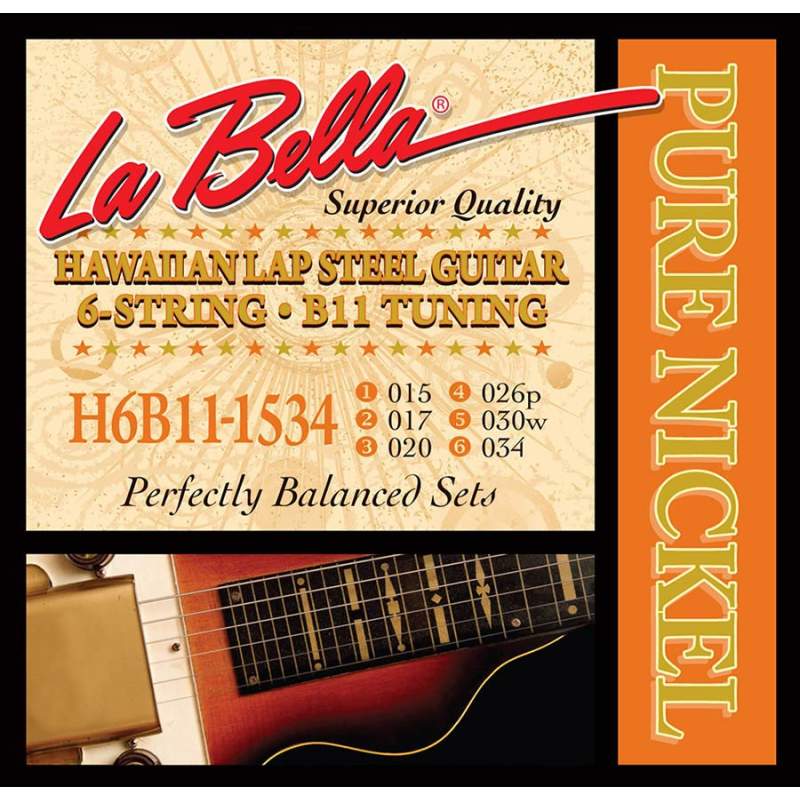Struny na gitaru LaBella Lap Steel Guitar L-H6B111534 - 1
