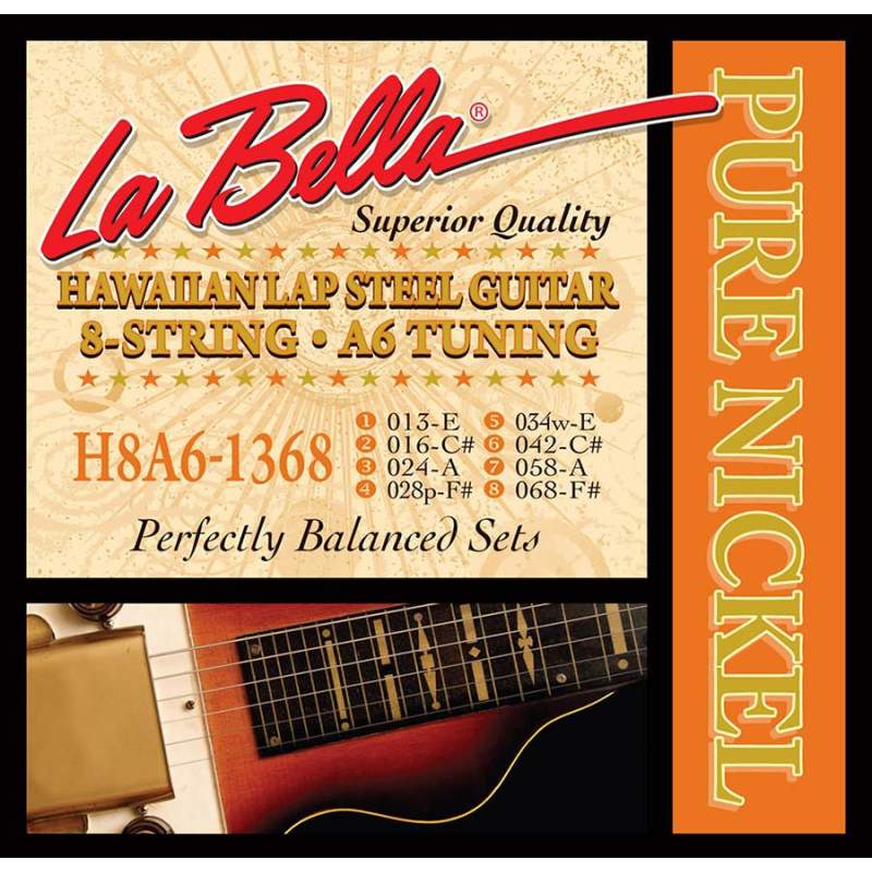 Struny na gitaru LaBella Lap Steel Guitar L-H8A61368 - 1