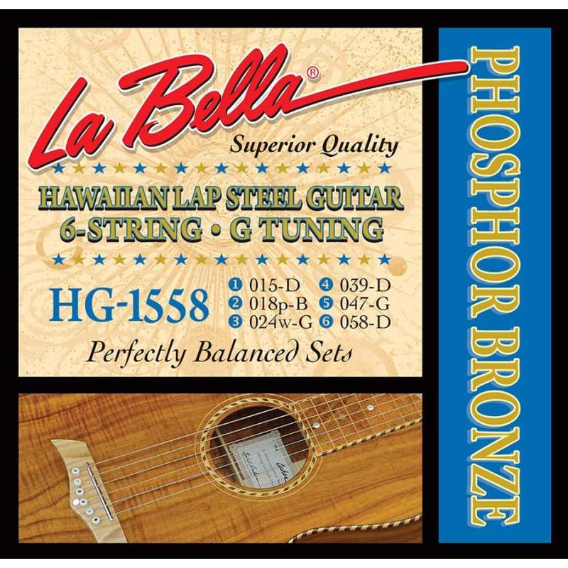 Struny na gitaru LaBella Lap Steel Guitar L-HG-1558 - 1