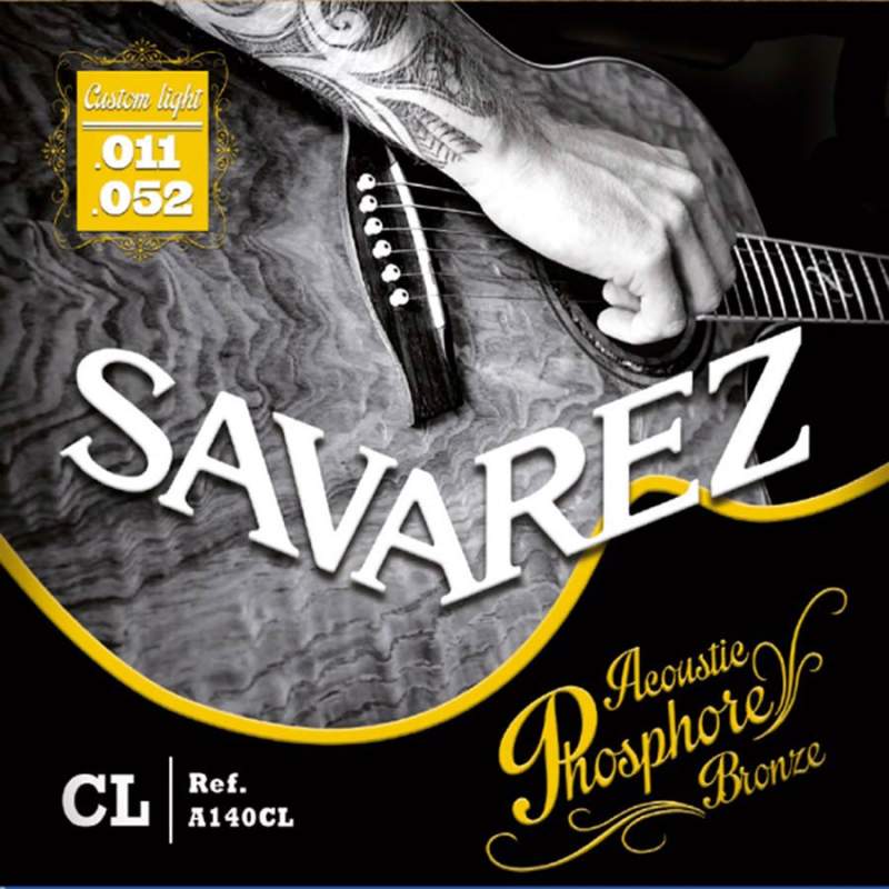 Struny na akustickú gitaru Savarez Acoustic Phosphore Bronze A140CL - 1