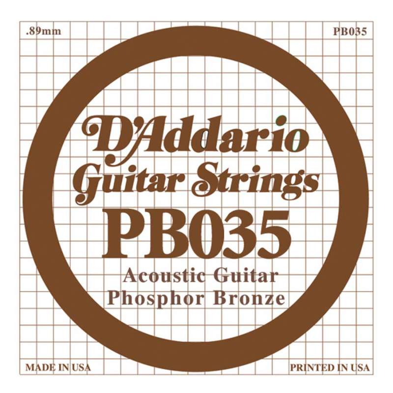 Struna na gitaru 035 D'Addario Phosphor Bronze DPB-035 - 1