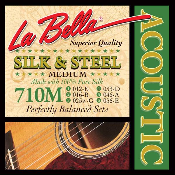 Struny na akustickú gitaru LaBella Silk & Steel L-710M