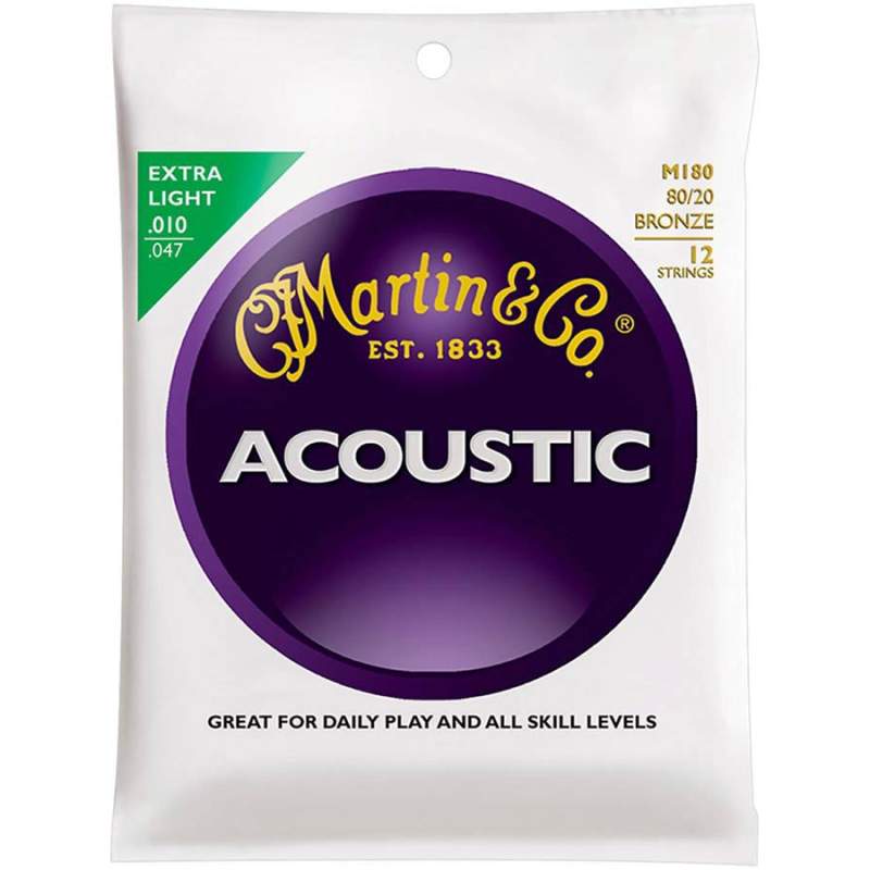 Struny na 12-strunovú gitaru Martin Traditional M-180 - 1