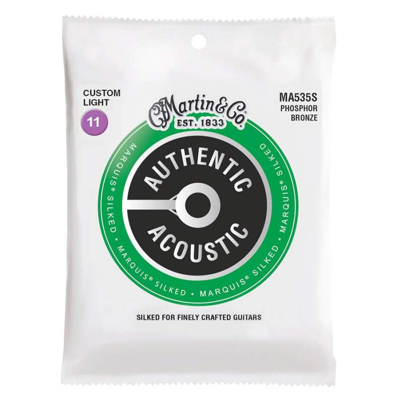 Struny na gitaru Martin Authentic Acoustic Silked MA535S - 1