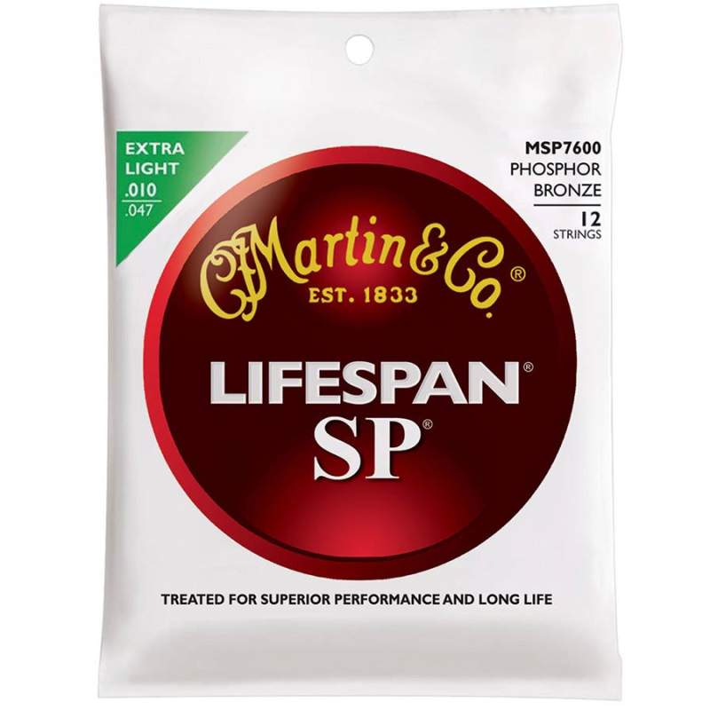 Struny na 12-strunovú gitaru Martin SP Lifespan MSP-7600 - 1