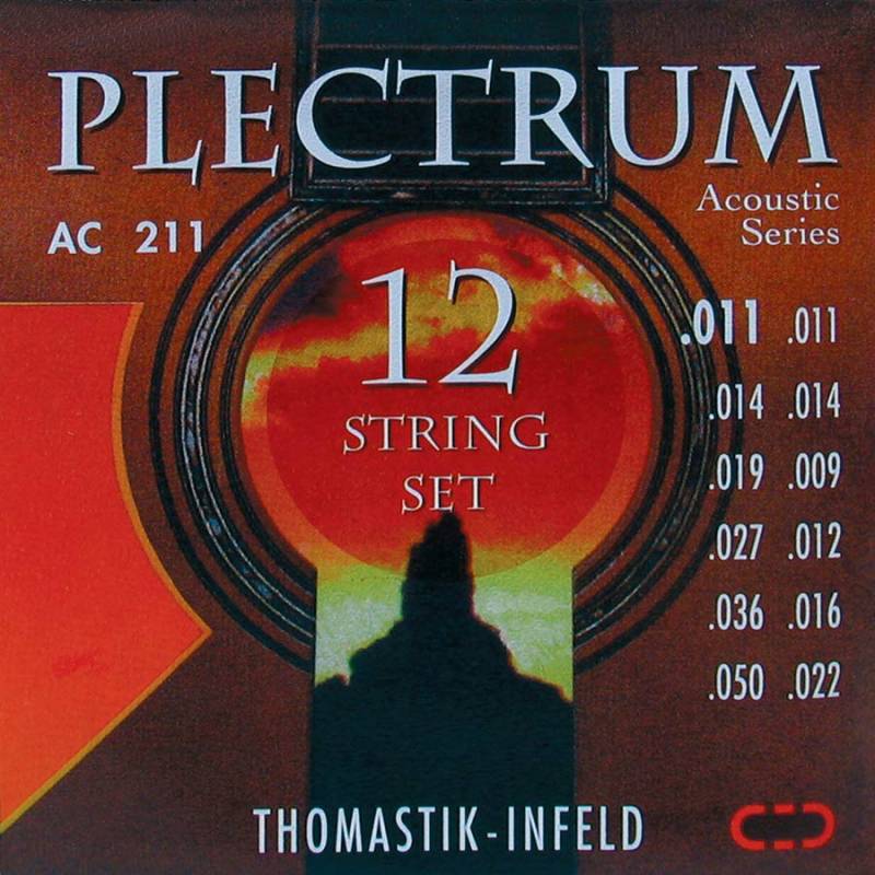 Struny na 12-strunovú akustickú gitaru Thomastik Plectrum THAC-211 - 1