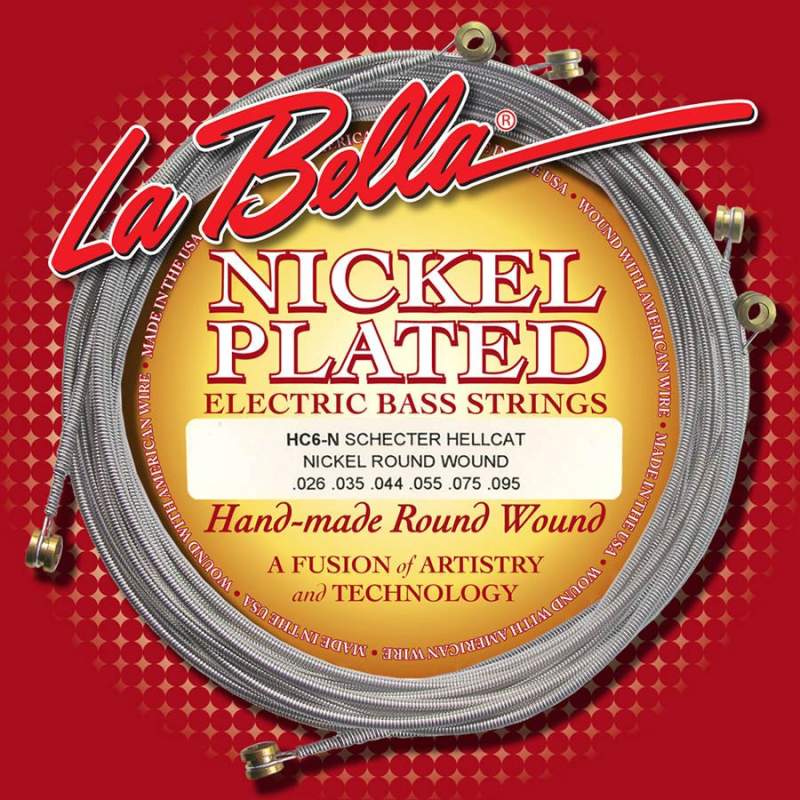 Struny na elektrickú gitaru na Hellcat VI LaBella Deep Talkin' Bass L-HC6-N - 1