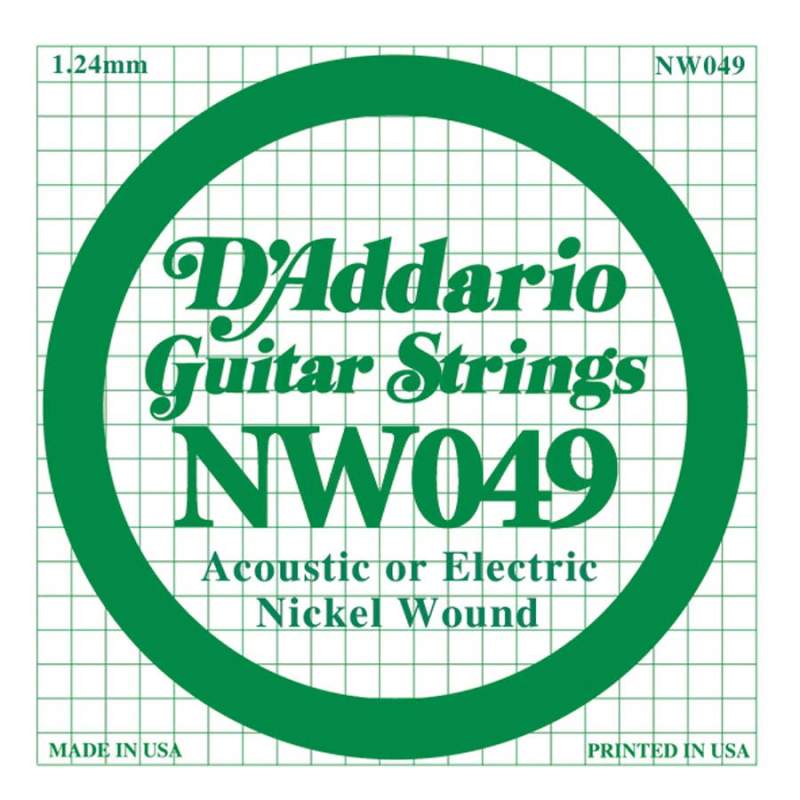 Struna na gitaru 049 D'Addario XL Nickel Round Wound DNW-049 - 1