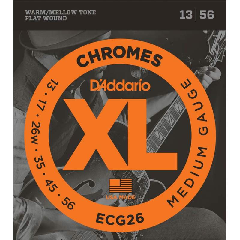 Struny na elektrickú gitaru D'Addario XL Chromes ECG-26 - 1