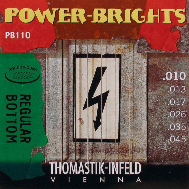Struny na elektrickú gitaru Thomastik Power Brights THPB-110 - 1