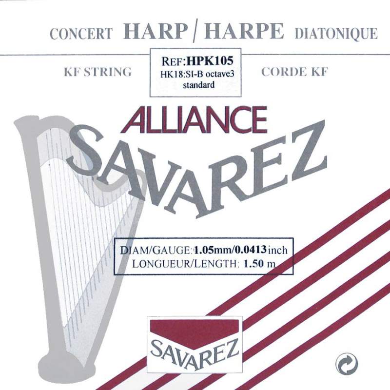 Harfová struna B-3 Savarez HPK-105 - 1