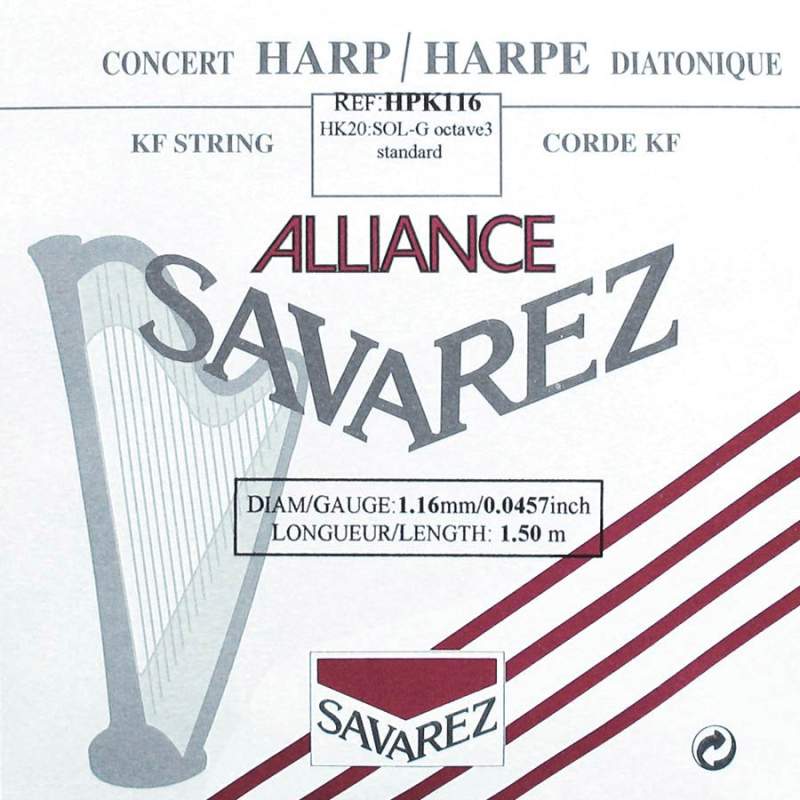 Harfová struna G-3 Savarez HPK-116 - 1