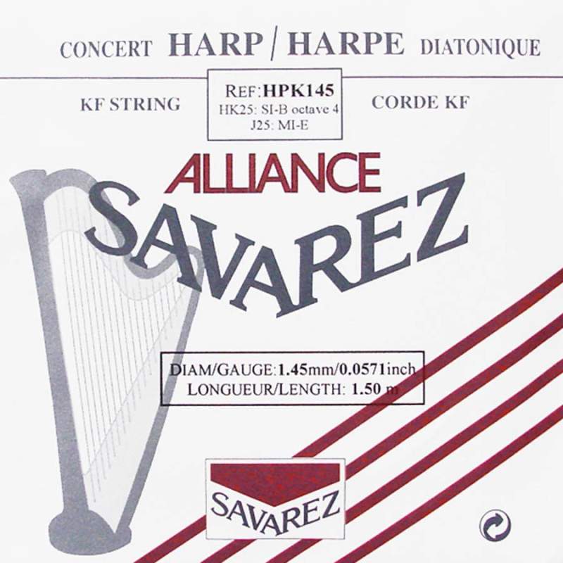 Harfová struna B-4 Savarez HPK-145 - 1