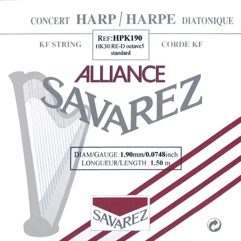 Harfová struna D-5 Savarez HPK-190 - 1