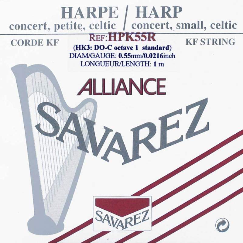 Harfová struna C-1 Savarez HPK-55-R - 1